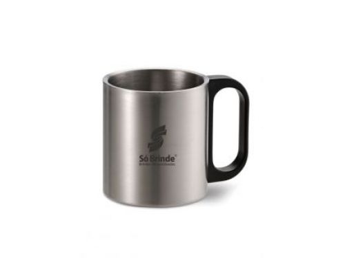 CANECA  TÉRMICA EM AÇO INOX – 200ML