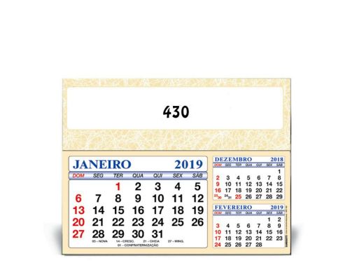 CALENDÁRIO DE MESA GRANDE PAISAGEM