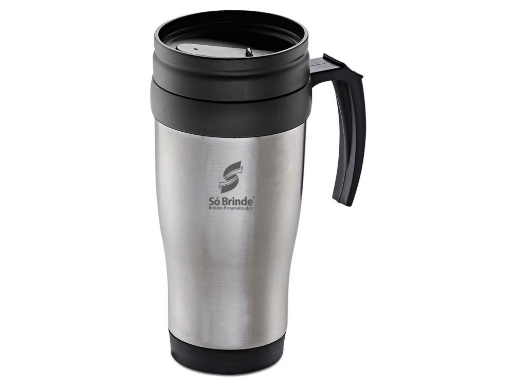 CANECA  TÉRMICA EM AÇO INOX – 450ML